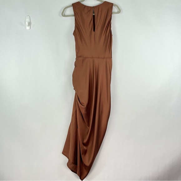 Socialite Midi Ruched Dress Auburn size Small NWT ⚠️ - Picture 3 of 6